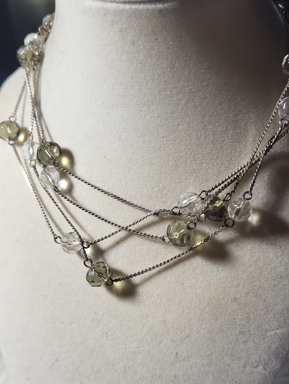 Extra Long Glass Bead Necklace